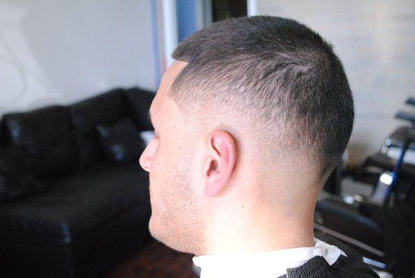 4 on top bald drop fade.
