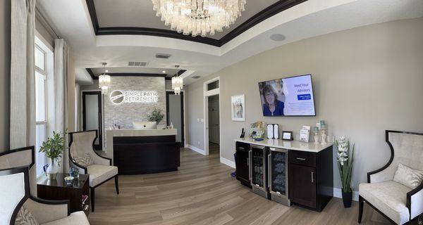 Our reception area