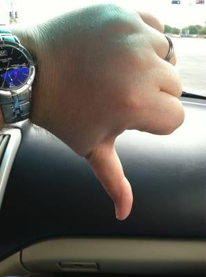 Thumbs down on this frozen yogurt