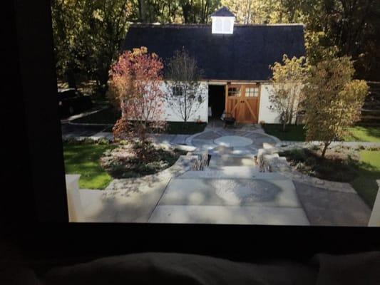 Luppinos beautiful and incentive use of ancient millstones and granite slabs. I couldn't be happier with the work