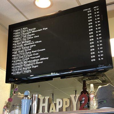 Beer menu. 7/11/2023. Other Half rep.!