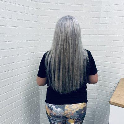 Beautiful platinum ice