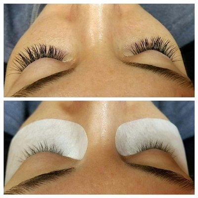 A Before & After Eyelash Extensions