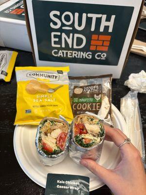 Kale Chicken Caesar Wrap