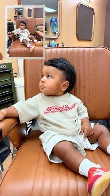 1 year olds Haircut! Looking dapper!