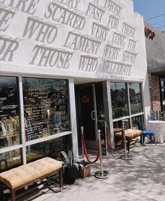 Entrance to the gather house where the shop is located