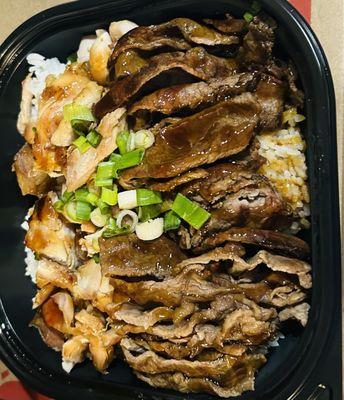Beef & Chicken & Beef Teriyaki Bowl