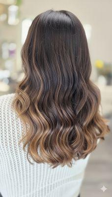 Dimensional brunett / highlights