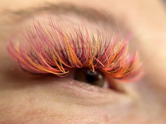 Lash extensions using NEW LED technology