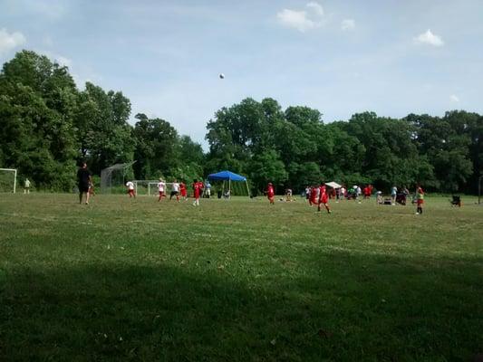 Second soccer game of the day... still one to go!