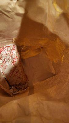 Once again, after already cleaning it off everything in the bag