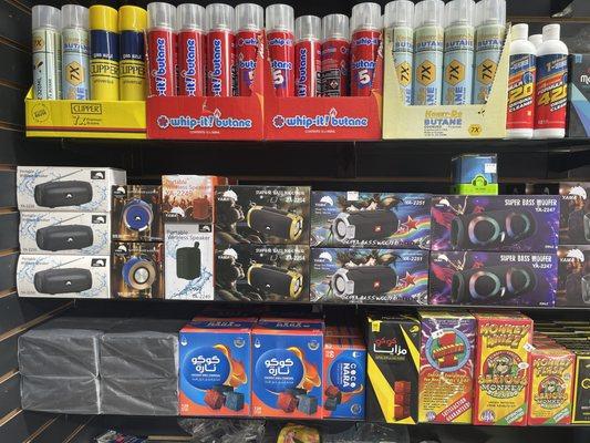 Butane, Speakers, Charcoal, detox, synthetic urine