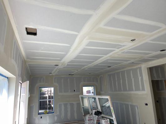 preparation for applying spray texture