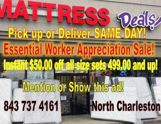 This is them . Open 6 days a week. Bought a High quality Memory mattress there.