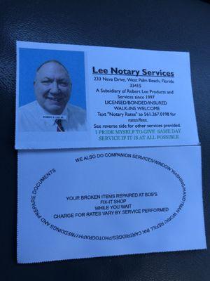 Robert Lee Products and Services Company