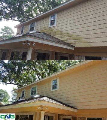 We removed years worth of algae from this home.