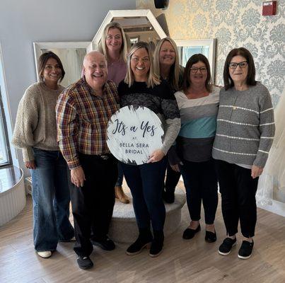 I said yes to the dress!! Thank you to my amazing team and the Bella Sera Team!!!