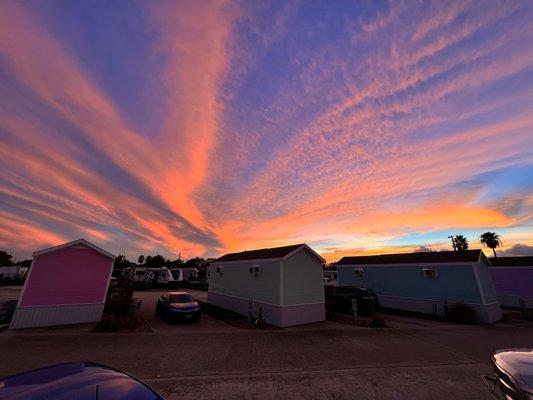 Sunset from my rv