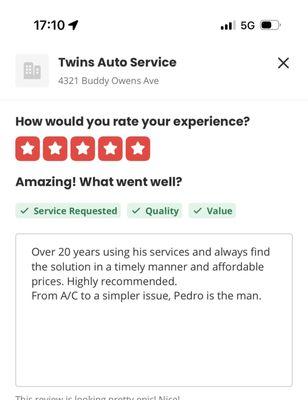 I left this review yesterday, before going to get my vehicle today when things got out of hand.