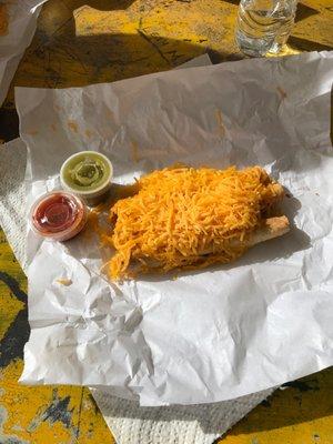 3 rolled tacos x 2. Hot n fresh.