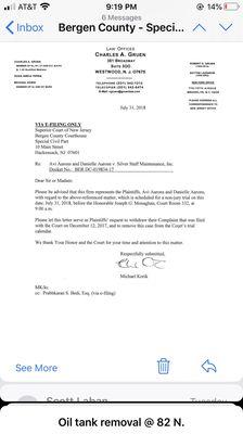 Silver Staff Tank Removal