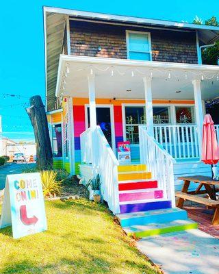 View of the outside of the shop.