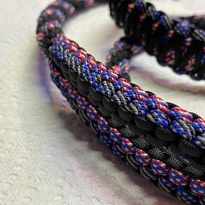 American Flag and Thin Blue Line with Black on a 4.5' Trainer!