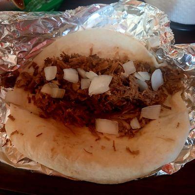 I highly recommend the brisket tacos with that in-house made BBQ sauce!