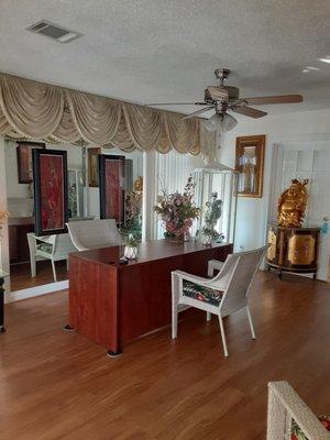 Gray Mrs Fortune Teller & Card Reader