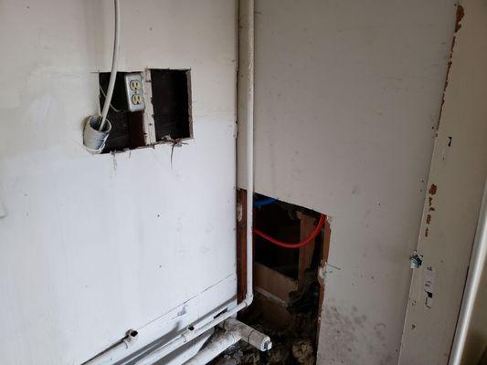 Replace all galvanized pipes with Pex and Copper pipes