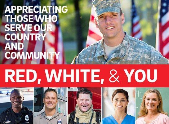 We give back to those who serve!