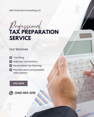 I help clients prepare and submit their individual tax returns accurately and on time.