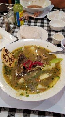 Sopa de Res very tasty, riquísima...Great food, Great service