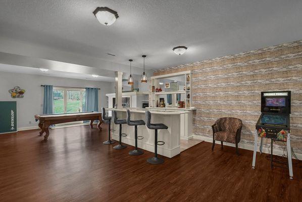 Finished lower level at 419 Glyn Tawel Drive, Granville