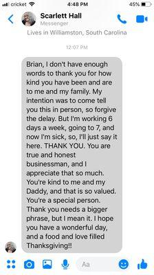 This is why we do this! Grateful for our client's