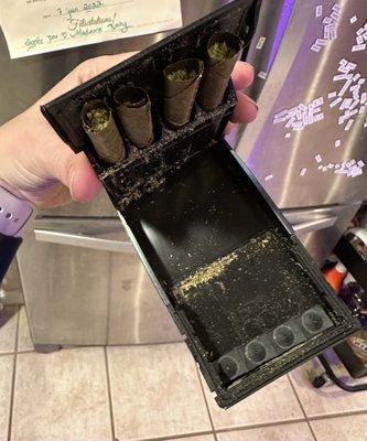 Damaged pack of blunts $58