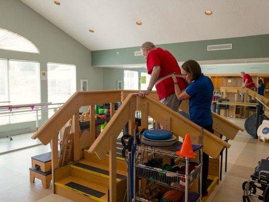 Resident Receiving Physical Therapy | Kingston Care Center of Fort Wayne