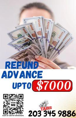 refund advance upto $7000 before march 17