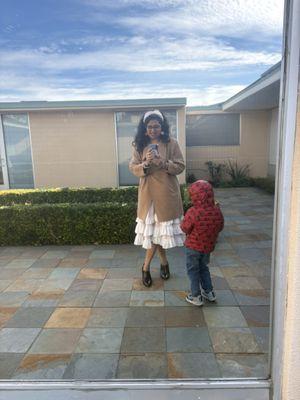 Confident smiles all the way!