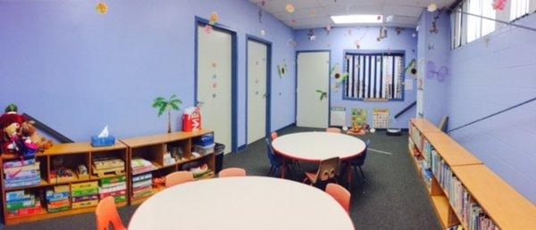 "Lady Bugs" classroom for children 2 1/2 - 3 years old.
