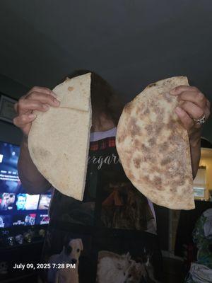 Ordered 2 salads and the breads couldn't be more different