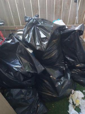 Bagged and disposed, punctual service.