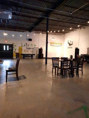 Pool table, air hockey, cornhole, and ax throwing. Plus a couple extras.