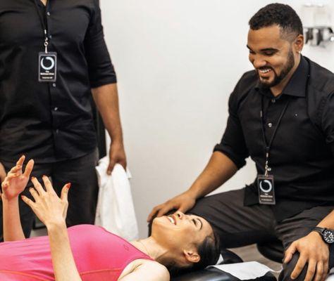 Treating former miss California Crystal Lee on CW And CBS