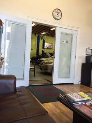 Lobby room clean as well