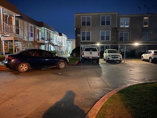 Car in fire zone and I was in the empty spot