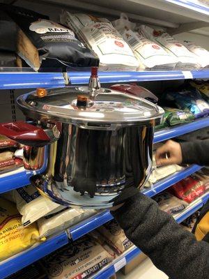 Lots of cooking and kitchen supplies