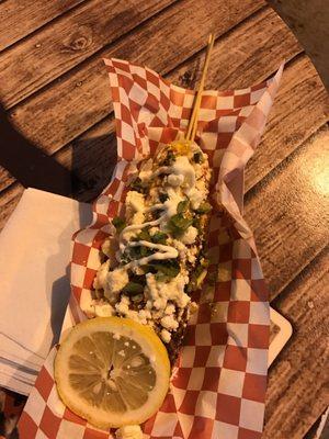 Ranchero corn on the cob $7 Good !