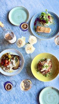 Beautiful plates...lunch, brunch, and dinner!