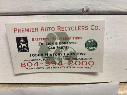 Premier Auto Recyclers